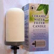 Fluoride ceramic water filter cartridge